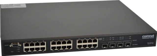 Hardened Managed L2+ PoE Switch, 2 SFP, 2 Combo, 22 RJ45